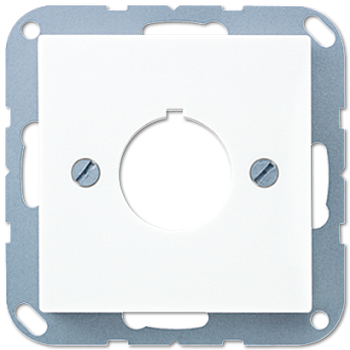 JUNG AS 500 Белая Крышка для установки специальных гнезд, диам. 22,5мм