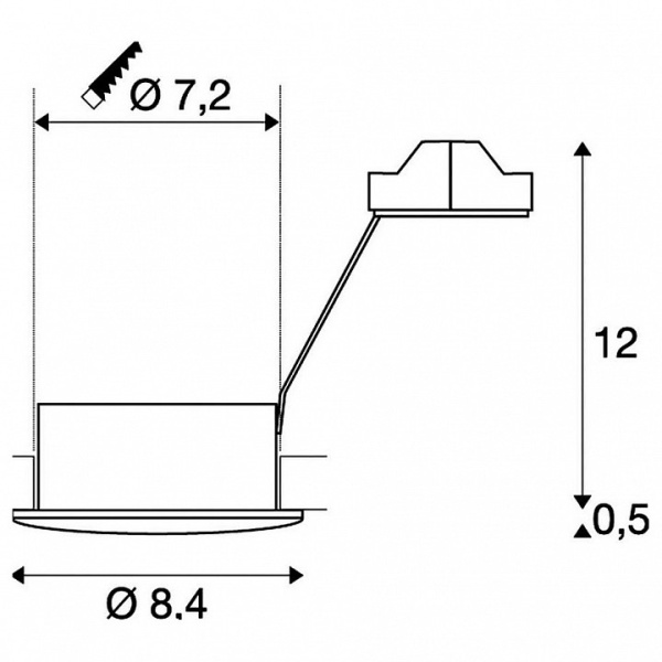 Встраиваемый светильник SLV Out 65 111011