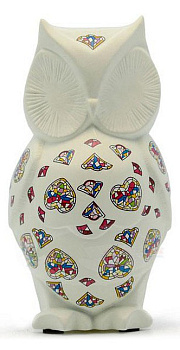 Статуэтка (105 мм) Сова белая с декором 763011