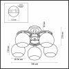 Потолочная люстра Odeon Light Vesonto 2774/5C