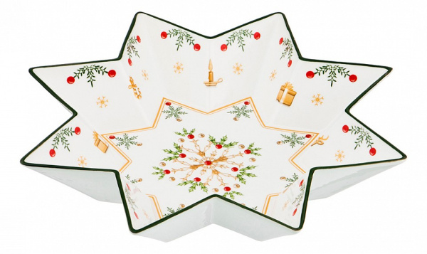 Чаша декоративная (32х6 см) Christmas Collection 586-393