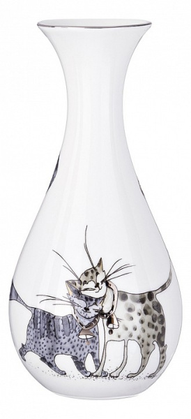 Ваза настольная (5.5х17 см) Котики 264-860