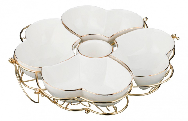 Блюдо декоративное (31х27х5 см) Бланко 126-707