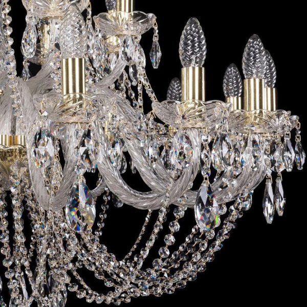 Подвесная люстра Bohemia Ivele Crystal 1406 1406/16+8/360/G