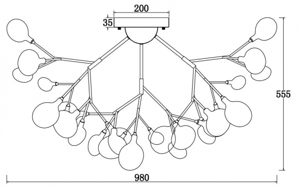 Потолочная люстра Freya Florencia FR5049CL-36G