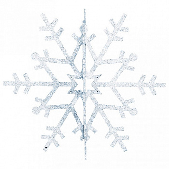 Елочная игрушка (31 см) Снежинка резная 3D 502-345