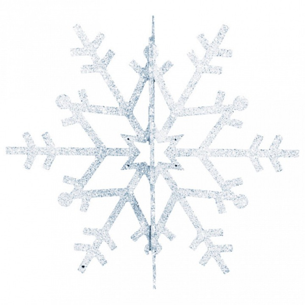 Елочная игрушка (31 см) Снежинка резная 3D 502-345