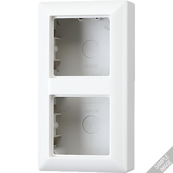 JUNG AS 500 Бежевая Коробка 2-ая для накладного монтажа