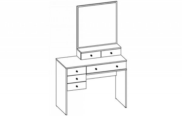 Стол туалетный Астра ТС.002.1000-01, БЯ.002.660-01, ЗН.005.660-00