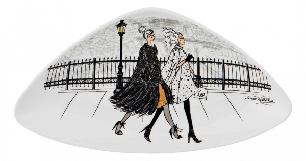 Блюдо декоративное (24х13 см) Fashion Queen 359-582