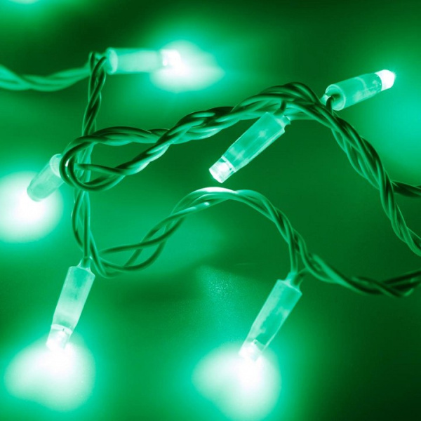 Гирлянда нить [10 м] String ARD-STRING-CLASSIC-10000-WHITE-100LED-FLASH GREEN (230V, 7W)