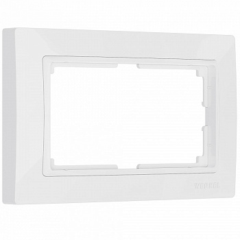 Рамка на 2 поста Werkel WL03 WL03-Frame-01-DBL-white (белый, basic)