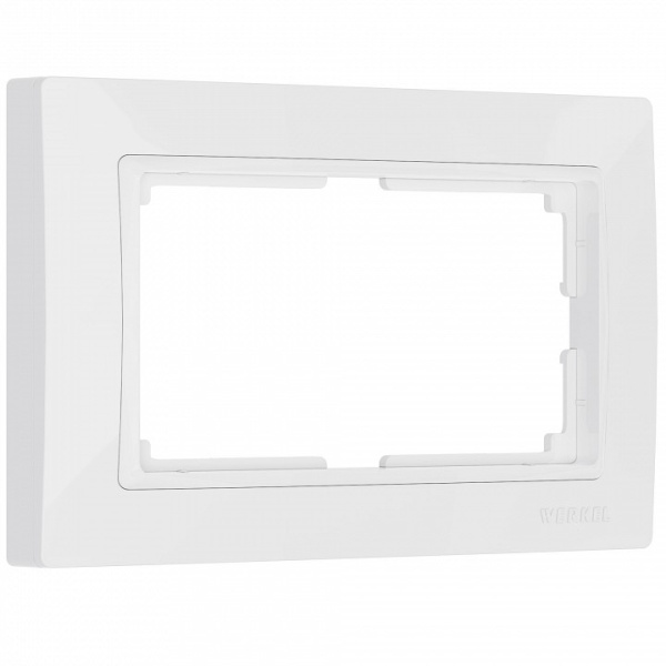 Рамка на 2 поста Werkel WL03 WL03-Frame-01-DBL-white (белый, basic)