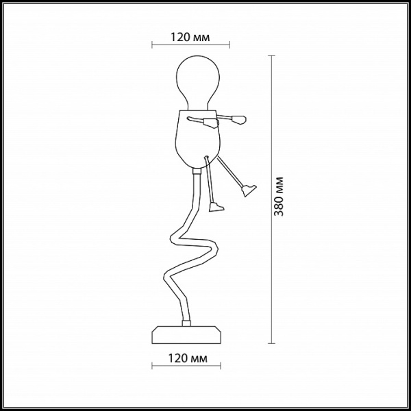 Настольная лампа декоративная Odeon Light Rika Girl 2583/1T