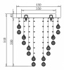 Потолочная люстра Maytoni Rockfall MOD207-45-G