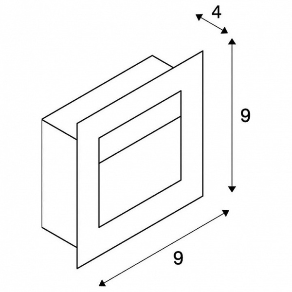Встраиваемый светильник SLV Frame Curve 111290
