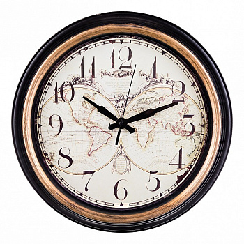 Настенные часы (36 см) World map 220-283