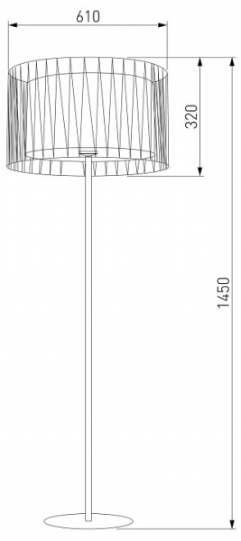 Торшер TK Lighting Harmony 2899 Harmony Black