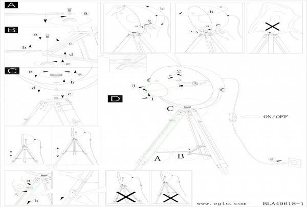 Торшер Eglo Covaleda 49877