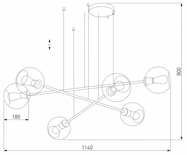 Подвесная люстра TK Lighting Libra 3340 Libra
