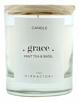 Свеча ароматическая (9.8 см) The Olphactory GRAСE Мята и базилик VV401MTTO