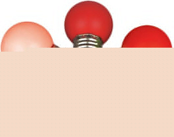 Лампа светодиодная RL-BL E27 220В 1Вт красный RL-BL-E27-G45-R