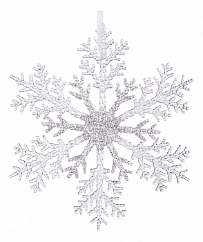 Елочная игрушка (32 см) Снежинка 788-072