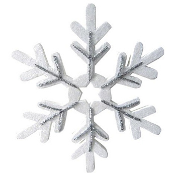 Елочная игрушка [40 см] Снежинка сказочная 502-389
