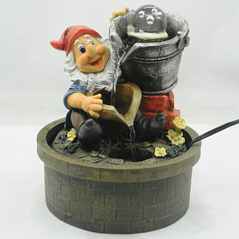 Фонтан настольный (25 см) Гном дачник GANF-01 Б0043457