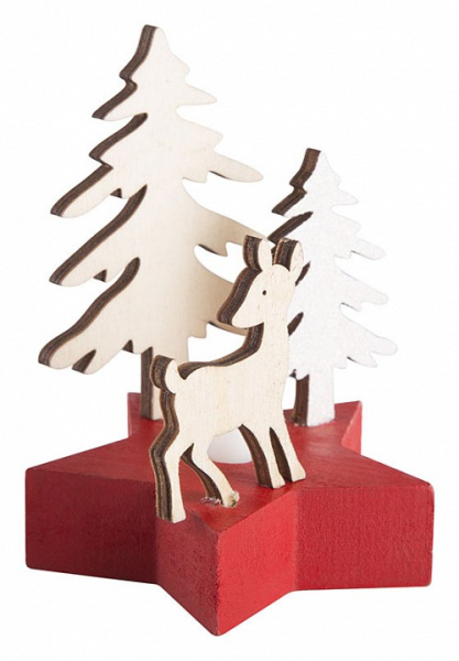 Композиция световая [9х8х10 см] Олененок в лесу 504-041