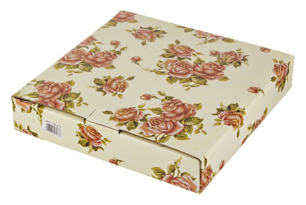 Блюдо декоративное (43х25х4 см) Корейская Роза 126-532