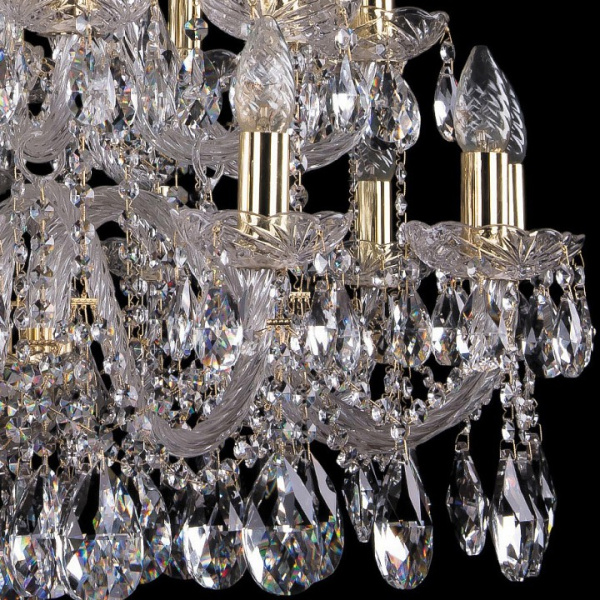 Подвесная люстра Bohemia Ivele Crystal 1412 1412/12+12+6/300/3d/G