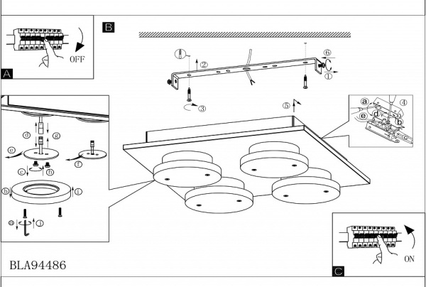 Накладной светильник Eglo ПРОМО Cisterno 94486