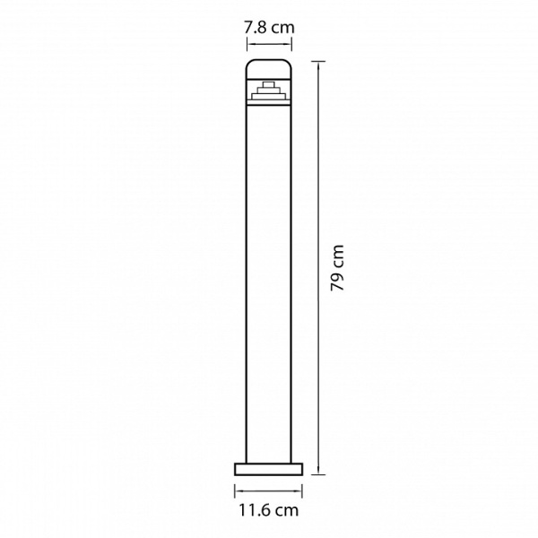 Наземный низкий светильник Lightstar Raggio 376705