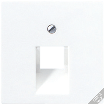 JUNG AS 500 Бежевая Накладка 1-ой наклонной ТЛФ/комп розетки (подходит к серии Ecoprofi)