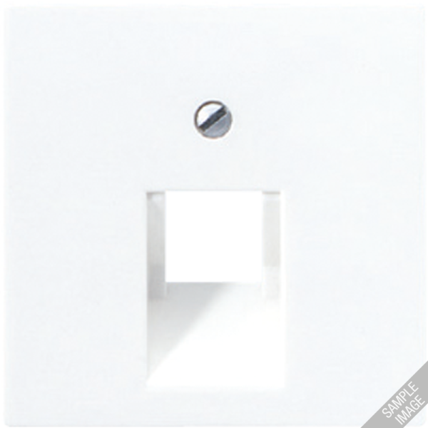 JUNG AS 500 Бежевая Накладка 1-ой наклонной ТЛФ/комп розетки (подходит к серии Ecoprofi)