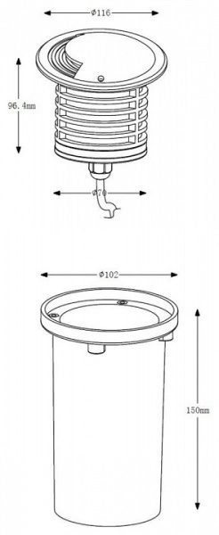 Встраиваемый в дорогу светильник Deko-Light Smart S III WW 730270