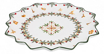 Блюдо декоративное (39.5х4 см) Christmas Collection 586-414