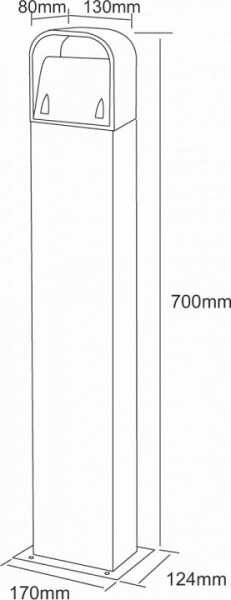 Наземный низкий светильник Deko-Light Monta 730359