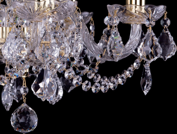 Подвесная люстра Bohemia Ivele Crystal 1402 1402/5/141/G/Leafs