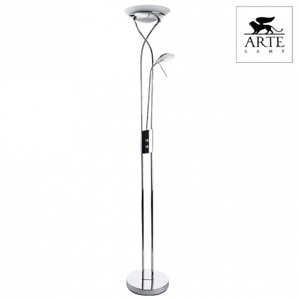 Торшер с подсветкой Arte Lamp Duetto A4399PN-2CC