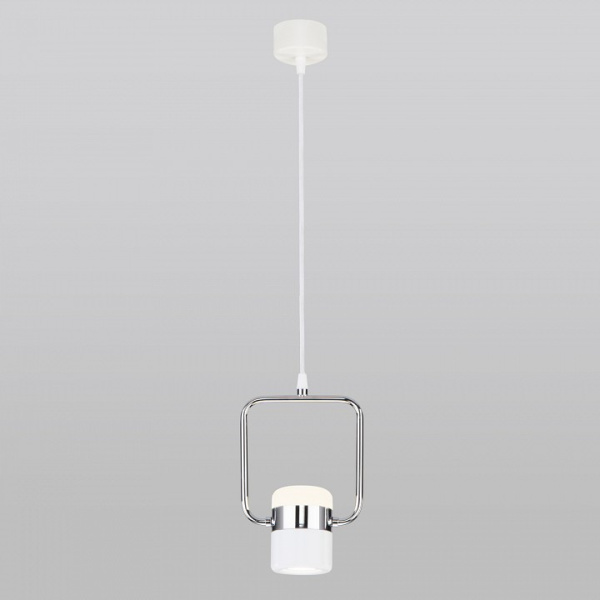 Подвесной светильник Eurosvet Oskar 50165/1 LED хром/белый
