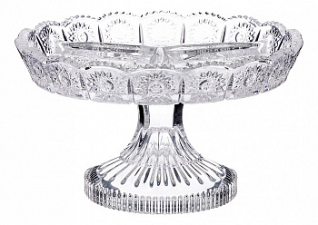 Блюдо декоративное (20х11.5 см) Muza Crystal 695-024
