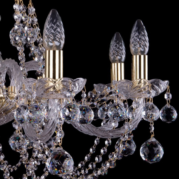 Подвесная люстра Bohemia Ivele Crystal 1406 1406/8/240/G/Balls
