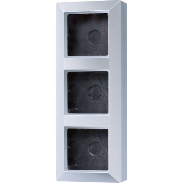 JUNG Коробка для накладного монтажа 3-кратная алюминий