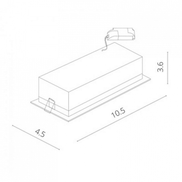 Встраиваемый светильник Arte Lamp Grill A3153PL-3BK