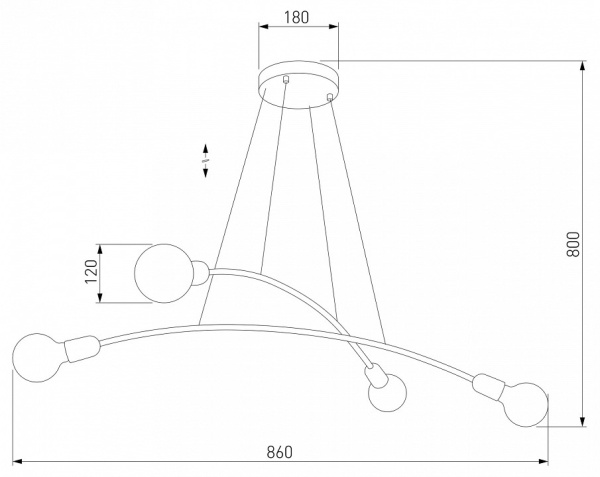 Подвесная люстра TK Lighting Helix 2724 Helix Black
