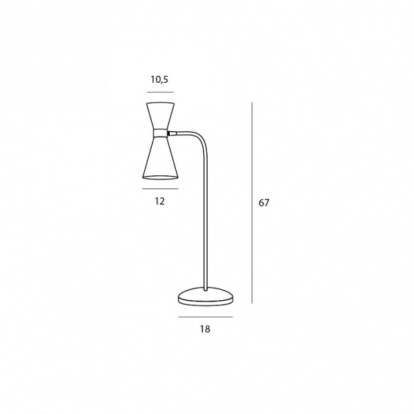 Настольная лампа декоративная Maxlight Cornet T0039