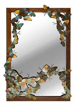 Зеркало настенное (65.5x20x96.5 см) Бабочки 874-129