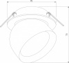 Встраиваемый светильник Elektrostandard Uno a065454